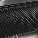 vidaXL Grill pour panini rainuré Acier inoxydable 1800 W 31x30 5x20 cm
