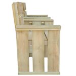 vidaXL Banc de jardin à 2 places 150 cm Pinède imprégnée