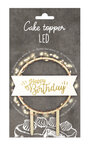 Cake Topper Led Happy Birthday (Dont 0 08€Ht D'Éco-Participation)