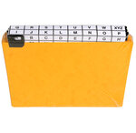 Guide de classement 148 x 210 mm exacompta jaune - jeu de 24
