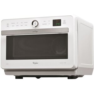 Whirlpool jt469wh - micro-ondes jet chef - 33 l - 6ème sens combi crisp vapeur - cavité inox - plateau tournant 36 cm - blanc