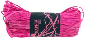 Raphia naturel rose fuschia 50 g