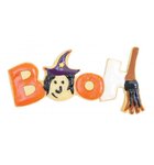 Découpoir à biscuits en inox Booh Halloween + stylo alimentaire noir