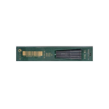 Boite de 10 mines tk 9071  noir foncé  dureté: 2h x 5 faber-castell