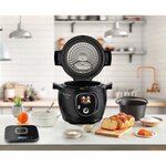 Moulinex ce859800 multicuiseur intelligent cookeo + connect avec balance et moule de cuisson inclus - 6l - 200 recettes - noir