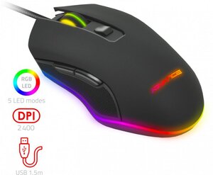 Souris filaire gamer advance gta 210 rgb (noir)