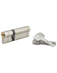 THIRARD - Cylindre de serrure double entrée Federal S 30x65mm nickel anti-arrachement anti-perçage 5 clés