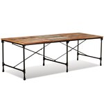vidaXL Table de salle à manger Bois de récupération massif 240 cm