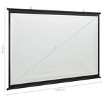 vidaXL Écran de projection 47" 1:1