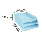Corbeille À Courrier Combo 3 Niveaux Carton Aquarel - X 4 - Exacompta