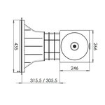 Skimmer design a400 pour panneau et liner pour piscine 92386