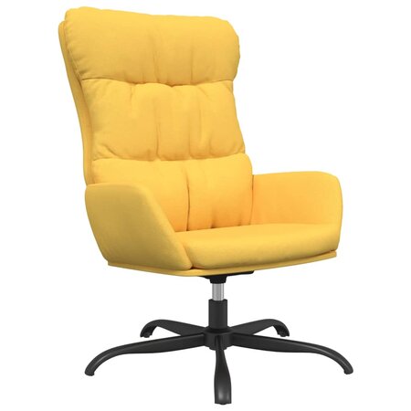 vidaXL Chaise de relaxation Jaune moutarde Tissu