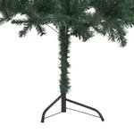 vidaXL Arbre de Noël artificiel d'angle LED et boules Vert 240 cm PVC
