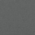 vidaXL Chaise à manger gris foncé 62x59 5x100 5 cm tissu