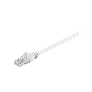 Câble Réseau CAT 5e U/UTP CCA non Blindé 15 m Blanc GOOBAY