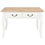 vidaXL Table basse Blanc 80 x 80 x 50 cm Bois