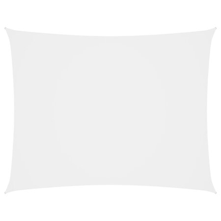 vidaXL Voile de parasol Tissu Oxford rectangulaire 2 5x3 5 m Blanc
