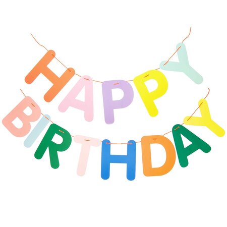 Guirlande Happy Birthday colorée 5 m