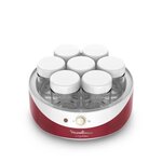 Moulinex yg229510 yogurteo yaourtiere 7 pots - rouge et blanc