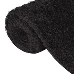 vidaXL Tapis shaggy à poils longs Noir 140x200 cm