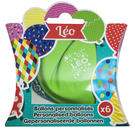 Ballons de baudruche prénom Leo