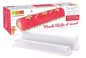 Moule à bûche et insert en plastique
