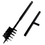 Bêche et tarière manuelle 180 mm avec Rallonge 13 m acier