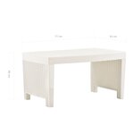 vidaXL Salon de jardin 3 Pièces Plastique Blanc