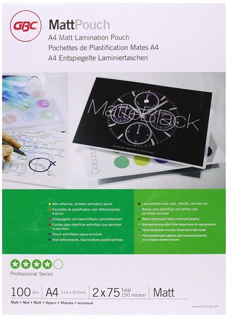 Pochette plastification a3 matte  250 mic (2x125) x100 leitz