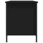 vidaXL Meuble TV Noir 100x40x50 cm Bois d'ingénierie