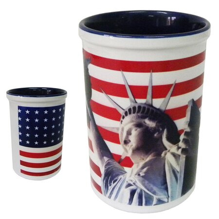 Pot à stylos en céramique usa liberty
