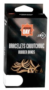 Bracelets caoutchouc Elastique 150 x 6 mm Etui 100g JPC