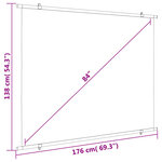 vidaXL Écran de projection 84" 4:3