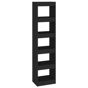 vidaXL Bibliothèque/Séparateur de pièce Noir 40x30x166 cm