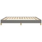 vidaXL Cadre de lit Gris foncé 180 x 200 cm Tissu