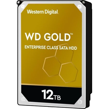 WESTERN DIGITAL Stockage interne Gold™ SATA HDD de classe entreprise, 12 To