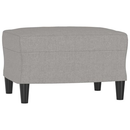 vidaXL Repose-pied Gris clair 60x50x41 cm Tissu