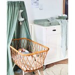 Jollein voile vintage 155 cm vert cendre