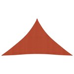 vidaXL Voile d'ombrage 160 g/m² Terre cuite 3 5x3 5x4 9 m PEHD
