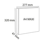 Classeur Personnalisable Rigide 2 Poches Kreacover 2 Anneaux En D 25mm - A4 Maxi. - X 10 - Exacompta