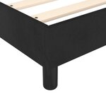 vidaXL Lit à sommier tapissier et matelas Noir 200x200 cm Velours