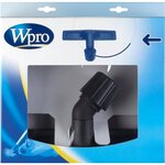 WPRO UBW001 Brosse universelle pour parquet (avec roulettes et embout vissable)