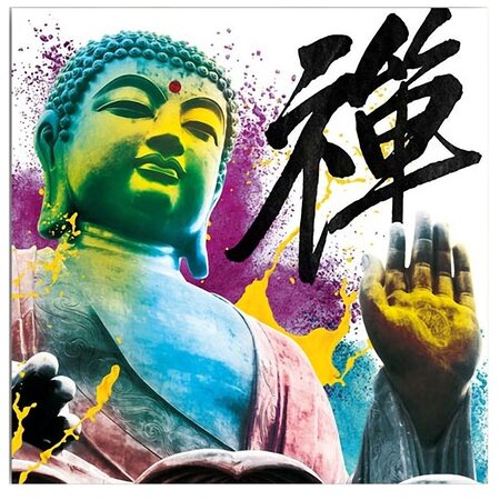 Cadre bouddha en toile