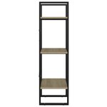 vidaXL Bibliothèque à 3 niveaux Chêne sonoma 40x30x105 cm Aggloméré
