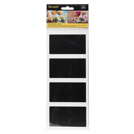 Lot de 8 mini ardoises rectangulaires - securit