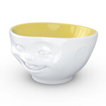 Bol clin d'oeil intérieur jaune tassen en porcelaine 500 ml