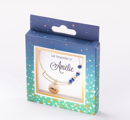 Bracelet amelie avec perles bleues