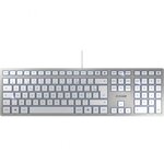 Clavier cherry kc-6000 usb (argent/blanc)