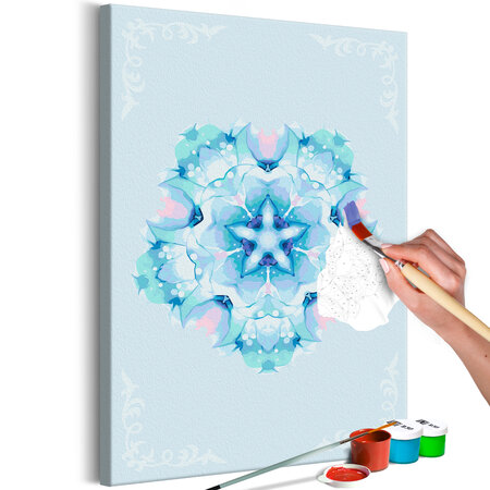 Tableau à peindre par soi-même - snowflake l x h en cm 40x60
