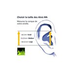 Bouchons d'oreilles high-tech alvis mk3 (26db) - taille s